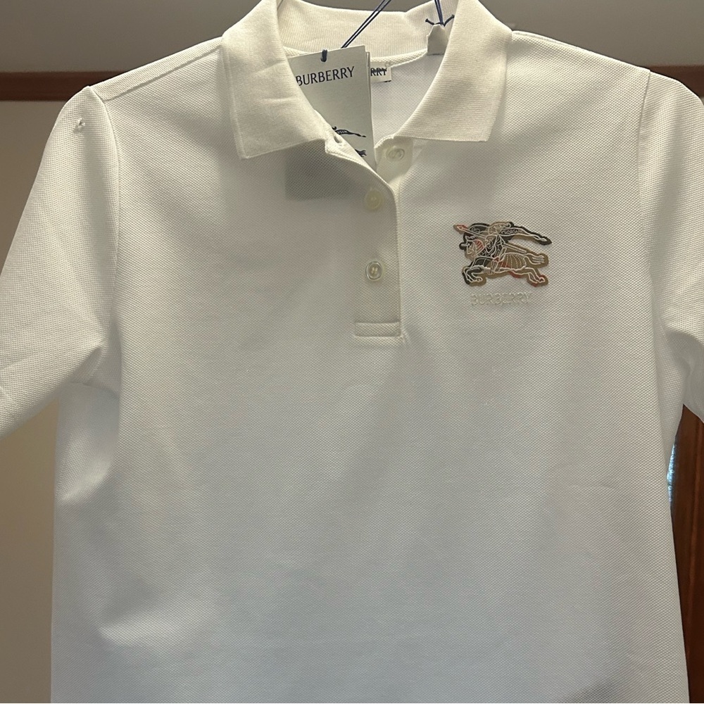 Men's Burberry cotton PIQUE polo shirt size medium
